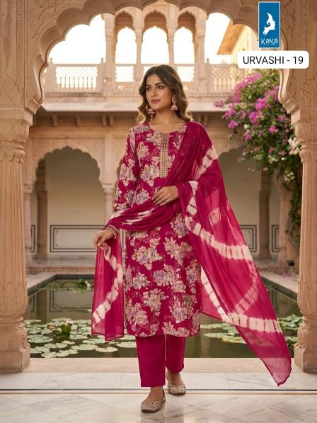 Kaya urvashi 3pcs bahurani kurti leggings top bazar wholesale
